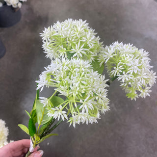 Queen Anne's Lace Spray Cream-Green 21"