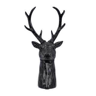 Darby 8-Point Deer Head Bust Black 6X11"