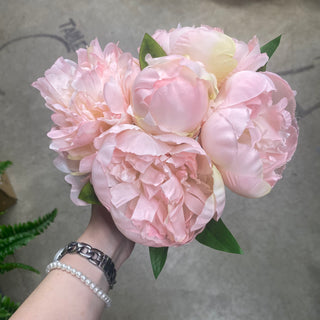 Peony Bundle Peach 10"