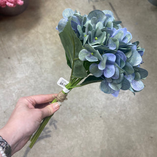 Mophead Hydrangea Bundle (X3) Violet Blue 13.5"