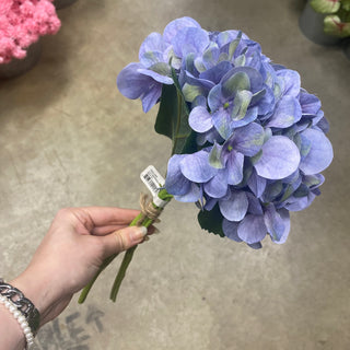 Mophead Hydrangea Bundle Purple Blue 13.5"