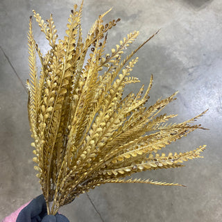 Peacock Fern Bead Grass Brown 20"