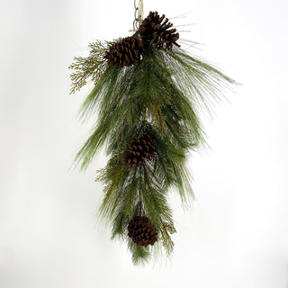 Pine w/ Pinecones Tear Drop 30"
