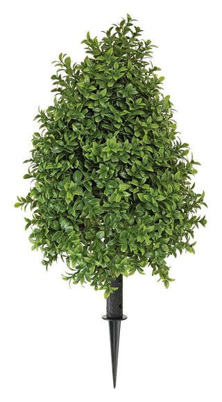 UV Boxwood Cone Bush w/ Stake 22"