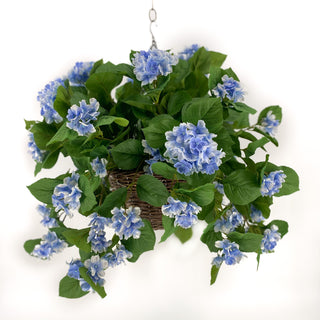 Hydrangea Blue UV Hanging Basket