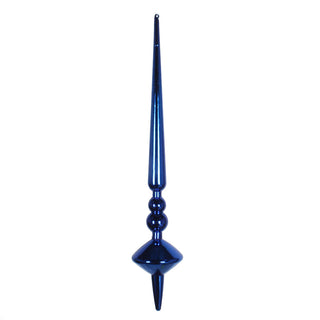 Shiny Cupola Finial Ornament Blue 12" (Bag of 3)