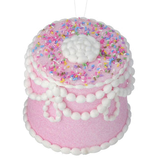 Pastel Candy Decorated Cake Ornament 5"