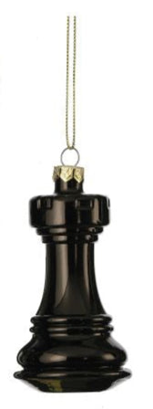 Glass Knight/Bishop/Rooke Ornament (3 Asst)