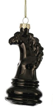 Glass Knight/Bishop/Rooke Ornament (3 Asst)