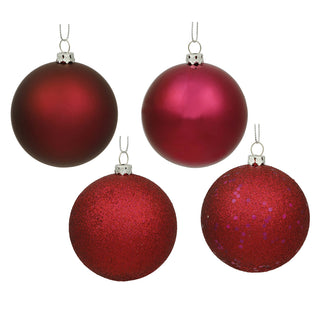 Wine Ball Ornament 4.75" (Box of 4 Asst)