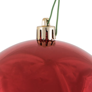 UV Shiny Red Ball Ornament (Bag of 12) 2.75"