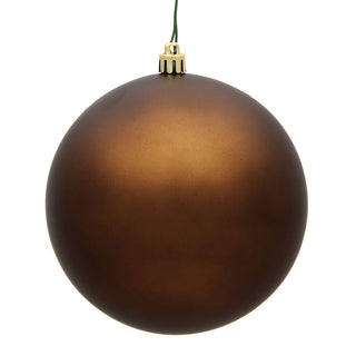 UV Mocha Matte Ball Ornament (Bag of 6) 4"