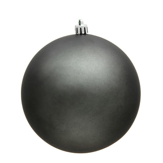 UV Pewter Matte Ball Ornament4" (Bag of 6)