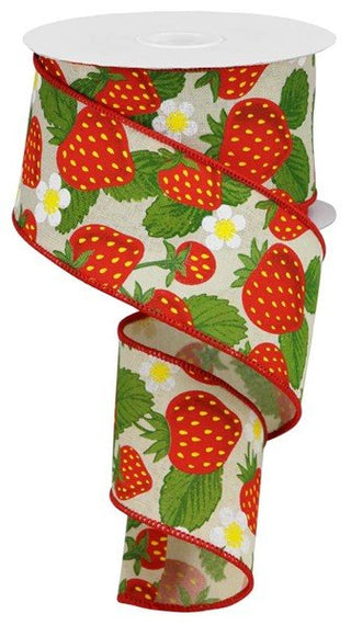 Strawberry Ribbon 2.5" x 10 Yd