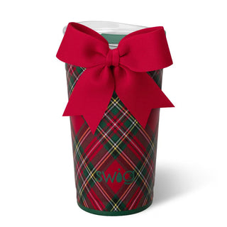 Party Cup 24oz- Christmas Plaid