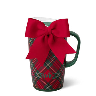 Travel Mug 18oz- Christmas Plaid
