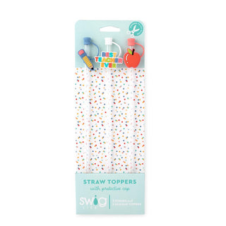 Straw Topper Set- Teacher Life