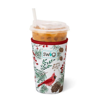 Iced Cup Coolie 22oz- Winter Cardinals