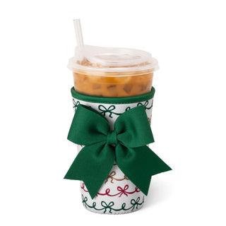 Iced Cup Coolie 22oz- Christmas Bows