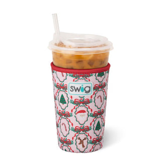 Iced Cup Coolie 22oz- Christmas Cameos