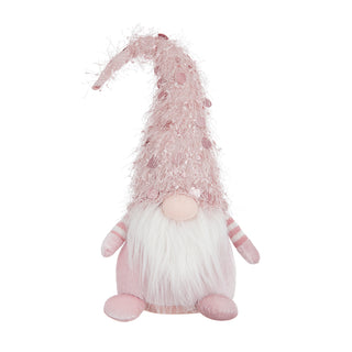 Stuffed Pink Gnome 22.5"H