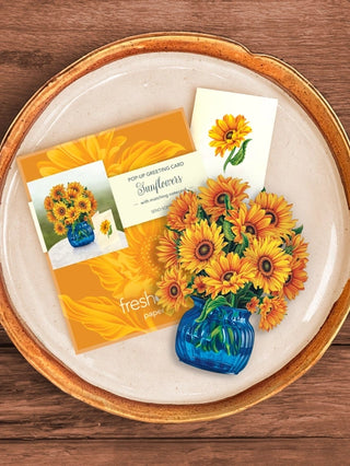 Mini Sunflower Pop-Up Greeting Card