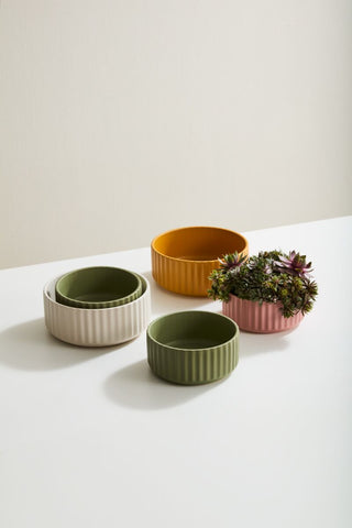 Ochre Beam Bowl 8" x 3.5"