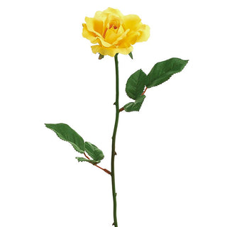 Rose Open Bud Yellow 23"