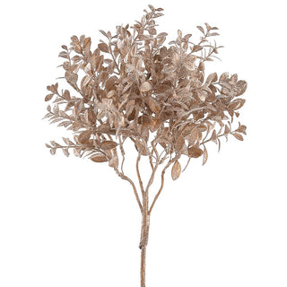 Mini Boxwood Leaf Champagne 17"