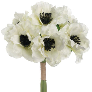 Anemone Bundle x6 White 12"