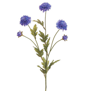Pom-pom Mum Spray Blue 27"