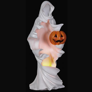 Hooded Ghost Lighted Statue 20"