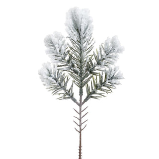 Snowed Pine Spray White 10"