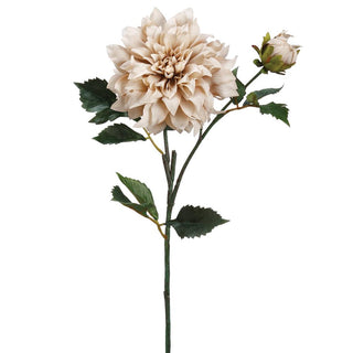 Beige Dahlia Spray 19.5"