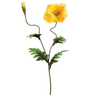 Poppy Spray Yellow 28"