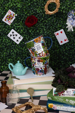 Alice in Wonderland Floral Ceramic Mug