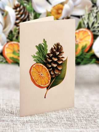 Mini Winter Magnolia  Mini Pop-up Greeting Card