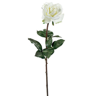 Real Touch Caroline Rose Spray White 27"
