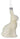 Ivory Glass Chocolate Bunny Ornament 4" - Evergreen Home and Floral